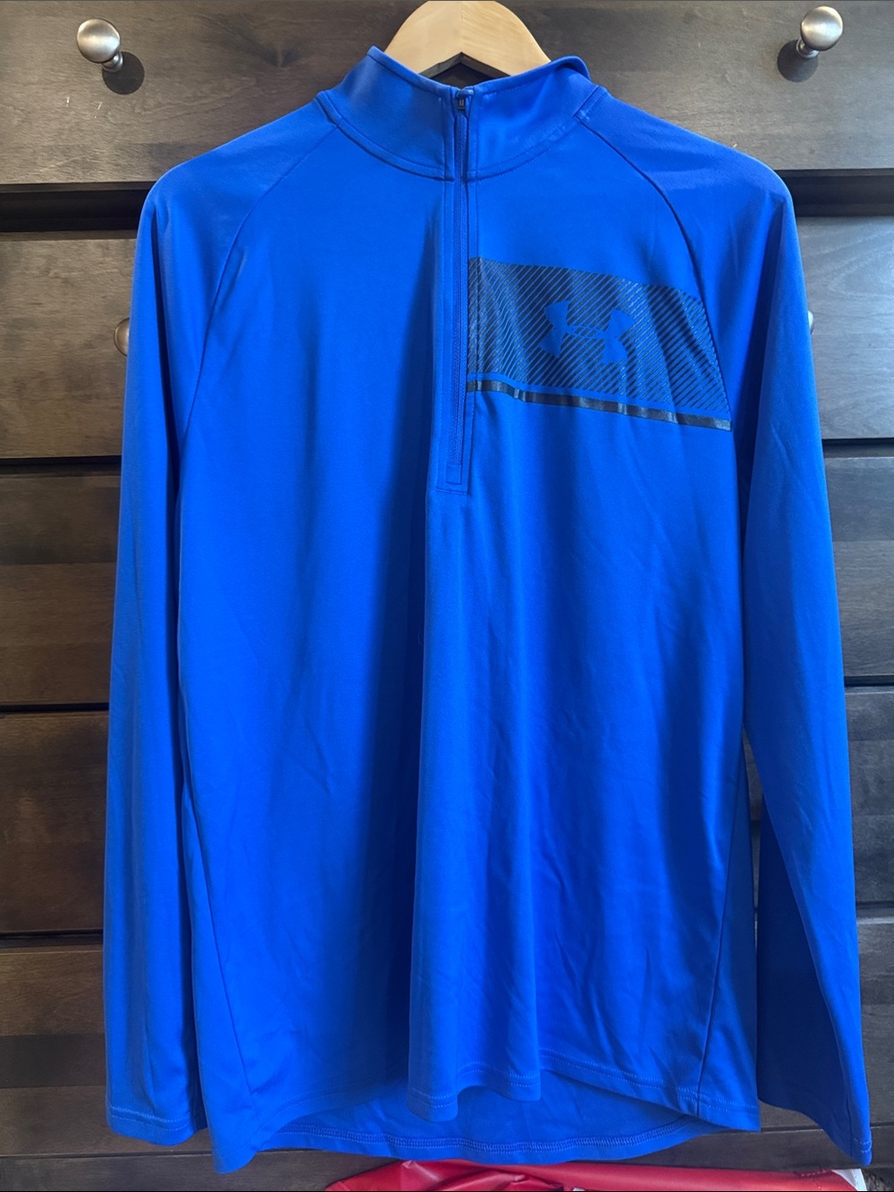 Under Armour Men’s Royal Blue Long-Sleeve Half-Zip Rash Guard